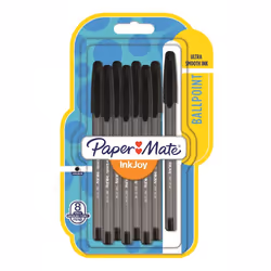 Papermate InkJoy 100 ST, Clip, Stylo à bille, Noir, 8 pièce(s), Moyen