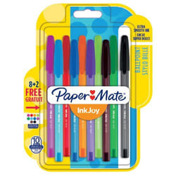 Papermate inkjoy 100 Noir, Bleu, Vert, Rouge Stylo à bille 8 pièce(s)