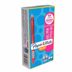 Papermate InkJoy Gel Stylos rétractables à encre gel Rouge 12 pièce(s)