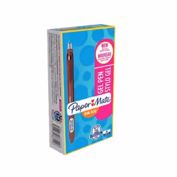 Papermate InkJoy Gel, Stylos rétractables à encre gel, Marron, Marron, Transparent, Ambidextre, Moyen, 0,7 mm