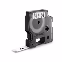 DYMO D1 - Durable Étiquettes - Noir sur blanc - 12mm x 5.5m, Noir sur blanc, Multicolore, Vinyl, Belgique, -40 - 80 °C, DYMO