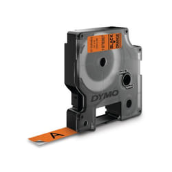 DYMO D1 - Durable Étiquettes - noir na laranja - 12mm x 3m