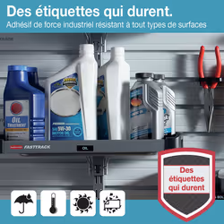 DYMO D1 - Durable Étiquettes - noir na laranja - 12mm x 3m - Vue supplémentaire 12