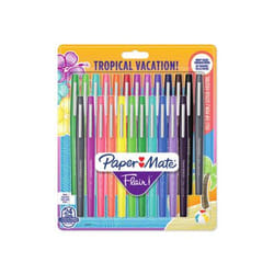 Papermate Flair Tropical Stylos à encre gel avec bouchon Moyen Multicolore 24 pièce(s)