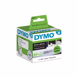 DYMO Étiquette d'adresse grand format - 89x36, Blanc, Imprimante d'étiquette adhésive, Papier, Permanent, Rectangle, LabelWri ...