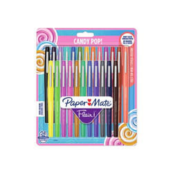 Papermate Flair Candy Pop Stylos à encre gel avec bouchon Moyen Multicolore 24 pièce(s)