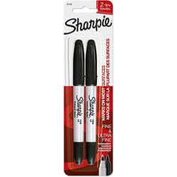 Sharpie 1985878 marqueur indélébile Noir 2 pièce(s)