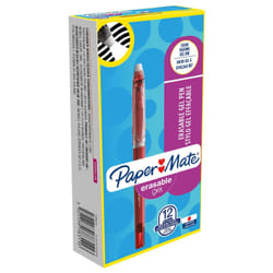 Papermate Erasable Gel Stylos à encre gel avec bouchon Moyen Rouge 12 pièce(s)