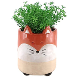 Sans Marque - Petit cache-pot en forme de renard 10 cm