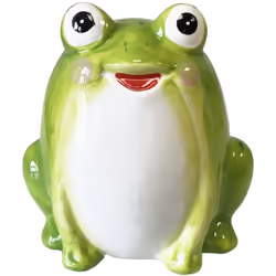Tirelire grenouille verte en céramique En céramique Dimensions : Hauteur 14 cm - Largeur 10 cm - Profondeur 13 cm Que ce soit ...