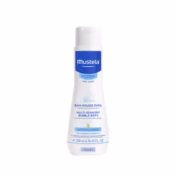 Mustela Bain Mousse Eveil à l'avocat BIO 200ml, Bain à bulles pour bébé, Bouteille, 200 ml