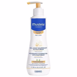 Mustela Gel lavant nourrissant au Cold Cream à la cire d'abeille BIO 300ml, 300 ml, Testé dermatologiquement, Hypoallergéniqu ...