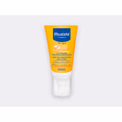 Mustela Lait Solaire Très Haute Protection SPF 50+ 40 ml, Lait de protection solaire, Tube, Tous types de peau, 40 ml, Enfant ...