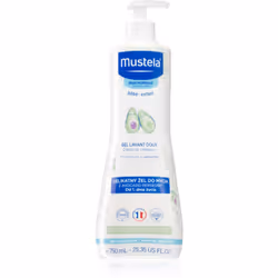 La peau délicate des enfants exige un soin délicat. Le gel nettoyant corps et cheveux pour enfants Mustela Bébé Bain est conç ...