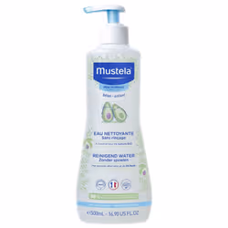 Mustela Eau Nettoyante Bébé Sans Rinçage à l'Avocat 500 ml