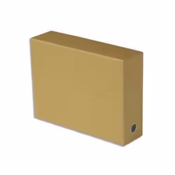 Boîte transfert toilée Dos de 9 cm Havane