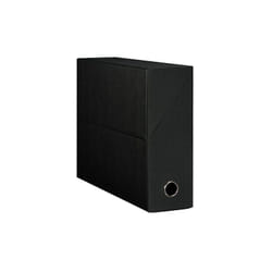 Oxford - Boîte de classement carton papier grain toile dos 9 cm - noire - Lot de 5