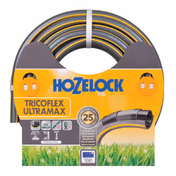 Hozelock Tuyau Tricoflex Ultramax de 50 m (ø 25 mm), 50 m, Gris, Jaune, Tuyau seulement, PVC, 2,5 cm, -20 - 40 °C