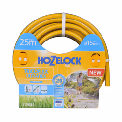 Hozelock Tuyau Tricoflex Ultraflex de 25 m (ø 15 mm), 25 m, Gris, Jaune, Tuyau seulement, PVC, 1,5 cm, France