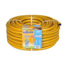 Hozelock Tuyau Tricoflex Ultraflex de 50 m (ø 19 mm), 50 m, Gris, Jaune, Tuyau seulement, PVC, 1,9 cm, France