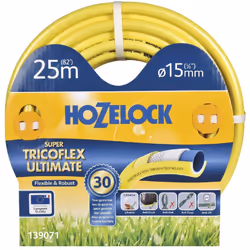 Tuyau d’arrosage multi usage ultra robuste - jaune (36 uc/pal) - 15mm - 20m Le tuyau Ultimate est ultra-léger, flexible et ro ...