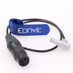 Eonvic Câble audio à angle droit 0B 6 broches mâle vers XLR 3 broches femelle pour caméra ARRI Alexa Mini LF