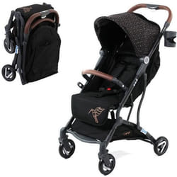 Poussette compacte ZOE 6-36 mois – Légère et maniable + Habillage pluie + couvre-jambes + Sac de transport