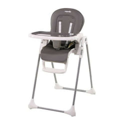 Nania - Chaise haute bianca - 6 mois a 36 mois - Dossier inclinable - Hauteur réglable - Pliage compacte - Gris