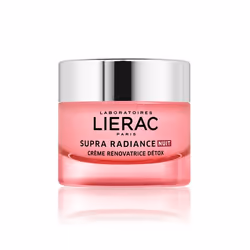 Lierac SUPRA RADIANCE Crème rénovatrice détox - nuit 50 ml, Crème de nuit, Femmes, Visage, Anti-âge, Anti-rides, Hydratant, P ...