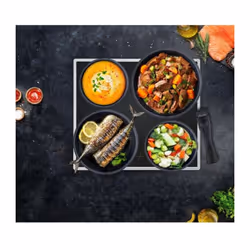 Batterie de cuisine Arthur Martin AM167S 10 pieces - Aluminium - Poignée amovible - Tous feux dont induction