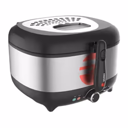 La friteuse électrique FAGOR FG2310 est un appareil puissant de 1800 W et d'une capacité de 3,5 litres, idéal pour préparer d ...
