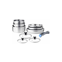 Arthur Martin - Batterie De Cuisine Inox 10 Pcs AM8411 - Cuivre