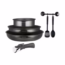 Batterie de cuisine - Tous feux dont induction Arthur Martin AM9582 - Aluminium - Anti-adhésif - 6 pieces - Poignée amovib