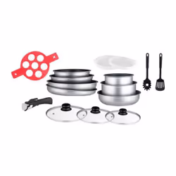 Arthur Martin AM3950 Batterie de cuisine 16 pieces : 3 poeles 20-24-28 cm - 2 casseroles 16-18 cm - sauteuse 24 cm - crepiere ...