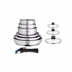 Batterie De Cuisine Inox 10 Pcs Arthur Martin 5540