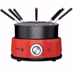 Plongez dans la tradition de la fondue avec l'Appareil a fondue FAGOR FGF800 ! Parfait pour 8 personnes, cet appareil offre u ...