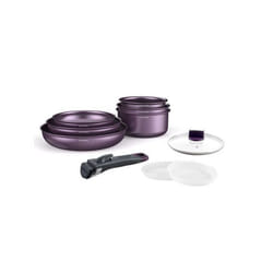 Batterie de cuisine Arthur Martin Batterie amovible 10 pièces aubergine am1816 Aubergine