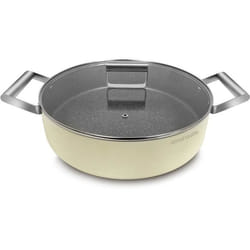 Faitout bas en aluminium forgé 24 cm  Crème Arthur Martin AM6523