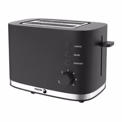 Grille-pain FAGOR FG250 2 tranches 730W - 870W - 6 niveaux de dorage - Boutons Réchauffer, Décongeler et Annuler - Plateau de ...