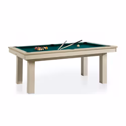 Billard transformable en table René Pierre LAFITE Oslo - Drap vert - Ardoise monobloc - Fabrication française