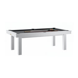 Billard transformable en table René Pierre LAFITE Blanc - Drap Gris Ardoise