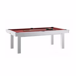 Billard transformable en table René Pierre LAFITE Blanc - Drap Rouge