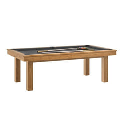 René Pierre - Table billard convertible René Pierre Lafite Noyer Venice - Couleur du meuble:Noyer couleur du tapis:Gris accessoires