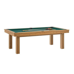 René Pierre - Table billard convertible René Pierre Lafite Noyer Venice - Couleur du meuble:Noyer couleur du tapis:Vert accessoires
