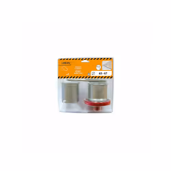 Lot de 2 scies cloche carbure ( trepans ) Diametre 63 et 67 mm avec embase et foret pilote pour carrelage.