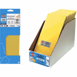 12 PATINS NO-PERFORES 115X280 GR80 CORINDON JAUNE par 15 Lots Corindon. Papier poids D. Liant double résine.