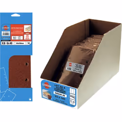 6 PATINS 2X5 TROUS 115X230 GR 80 CORINDON Corindon. Papier poids E. Liant double résine.