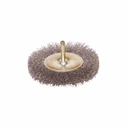 Brosse circulaire sur tige fil acier ondulé décapage dur bois/métal - D.100 mm - Q.6 mm - Ep.12 mm - LEMAN - 330.100V - Bross ...
