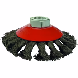 BROSSE FORME COUPE avec ALESAGE Pour meuleuse Ø 115/125 mm Décapage extra dur Coupe mèches torsadées Alésage M14 BROSSE FORME ...