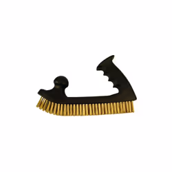 Brosse manuelle forme rabot - fil acier laitonné 0.30 mm - pour bois/métal - Décapage dur - LEMAN - 760.192 - Brosse manuelle ...